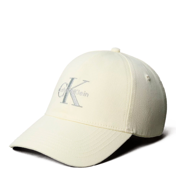 Calvin Klein Casquette en serg avec logo monogramme brod - U Crme- Ref 36 €
